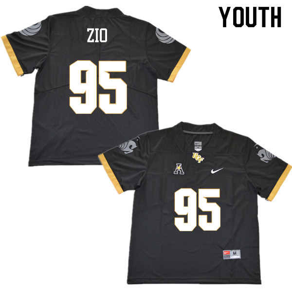 Youth #95 Jeremiah Zio UCF Knights College Football Jerseys Sale-Black - Click Image to Close